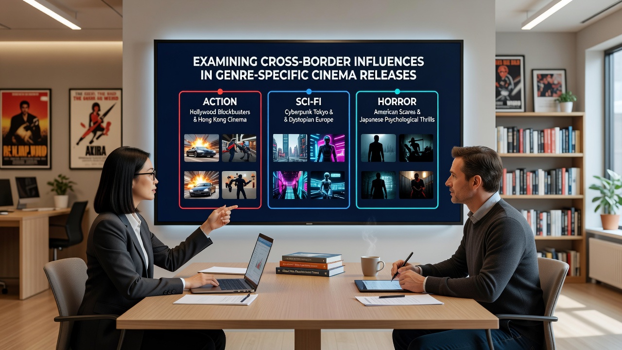 Film festival scene illustrating international genre cinema collaborations and releases