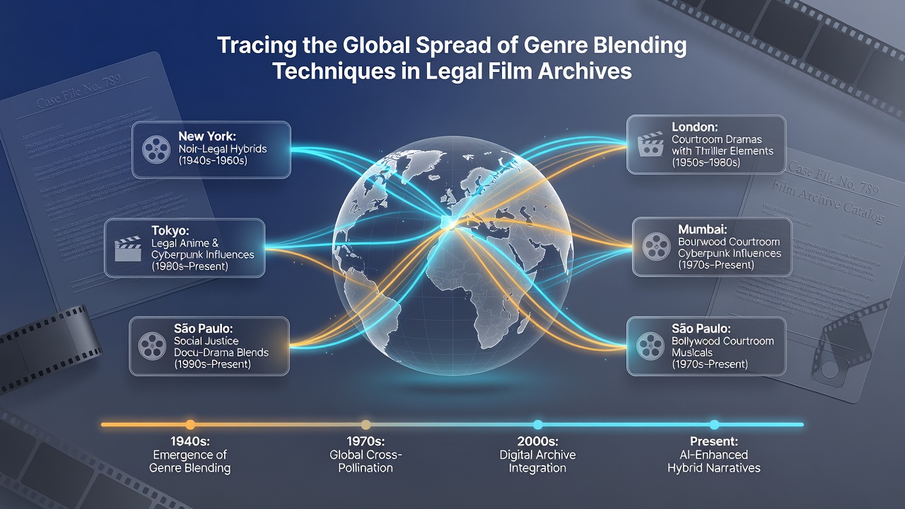 Global film archive staff collaborating on digital restoration of a genre-blended title from the 2010s