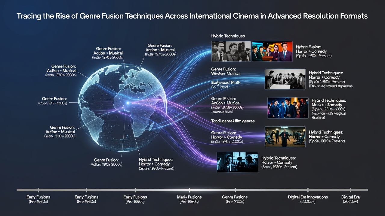 International film festival screening showcasing genre fusion in advanced resolution formats